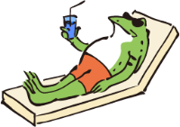 ぐうたらカエル