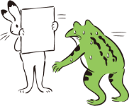 ウサギとカエル１