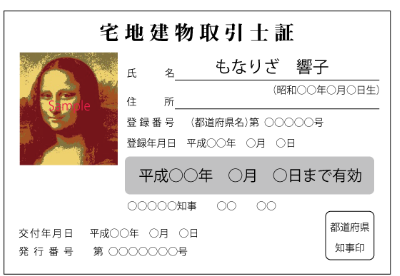 宅建士証