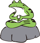 石の上ガエル